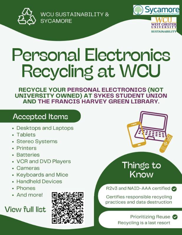 Sycamore Electronics Recycling Flyer. Click for PDF.
