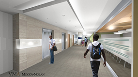 College of Business and Public Affairs Interior - Hallway