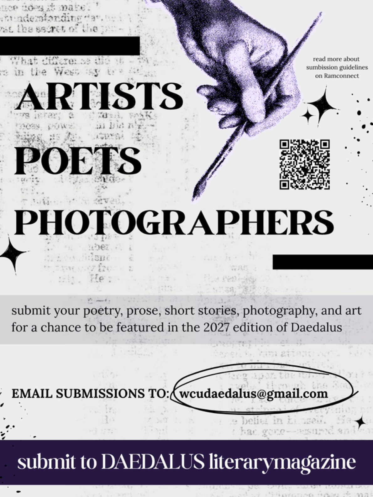 Artists Poets Photographers Event Flyer