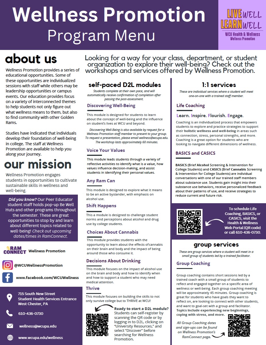 Office of Health and Wellness Events and Information