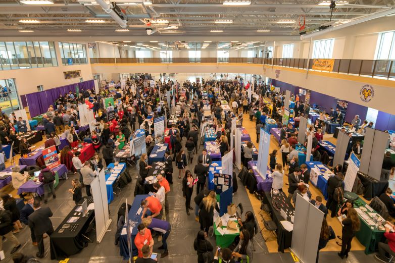 Job & Internship Fair view from above