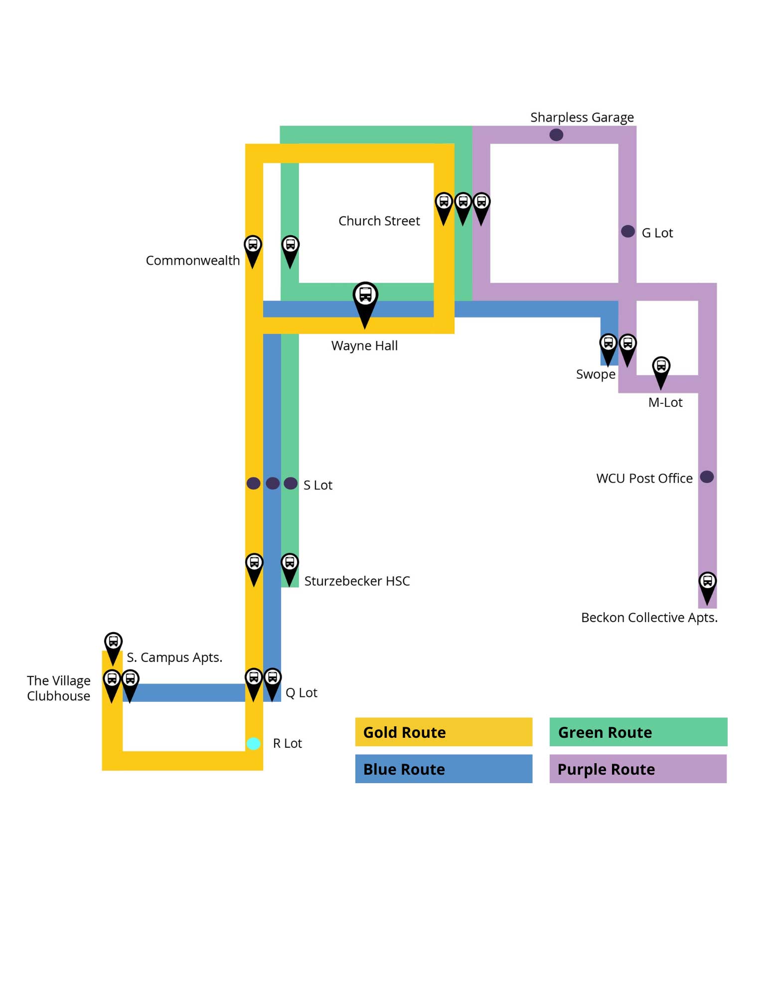 Campus Shuttle Route Map