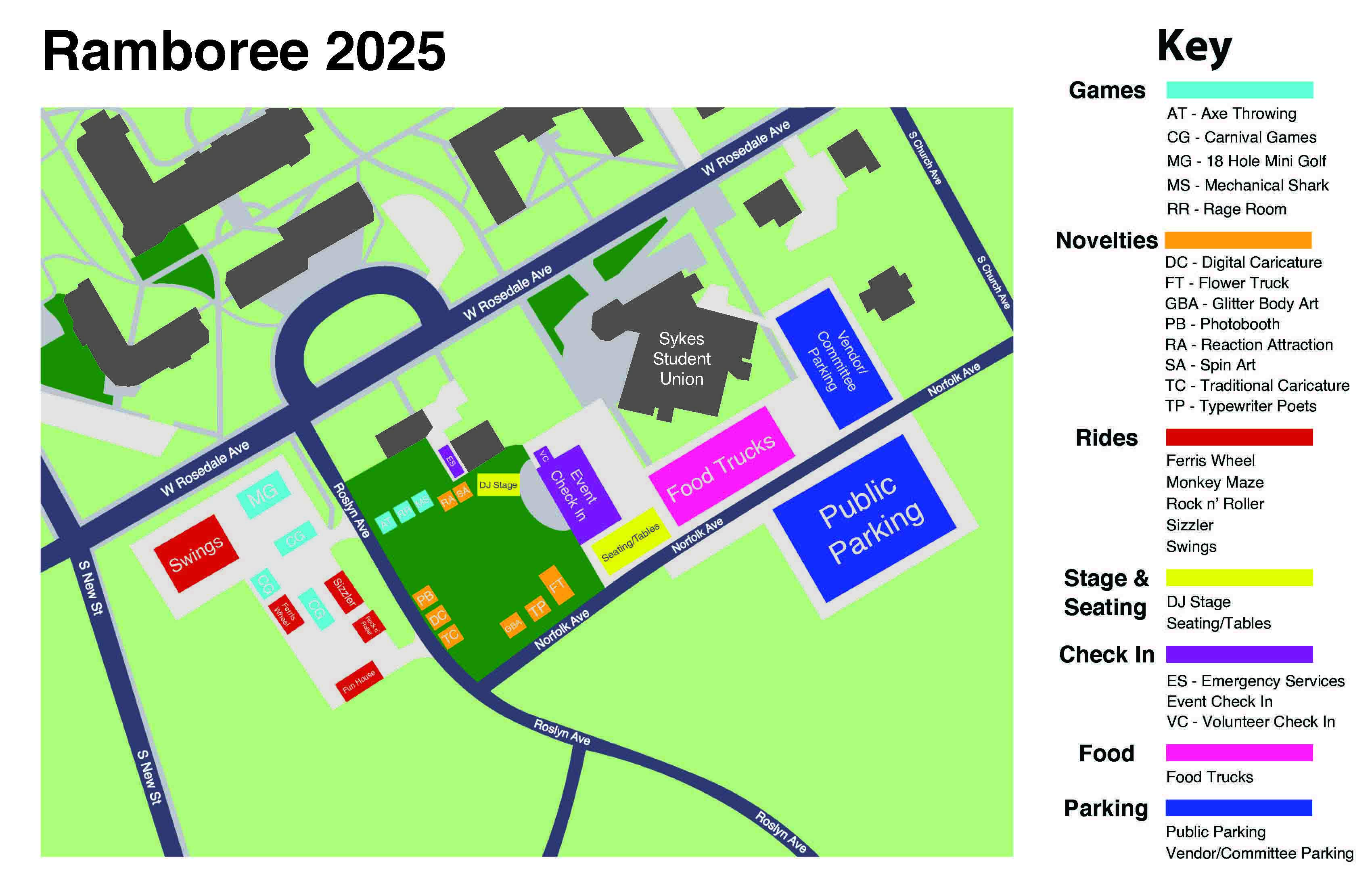 Ramboree 2025 Map