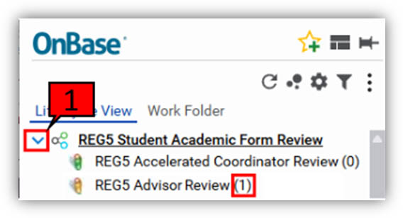 reg5 student academic form review
