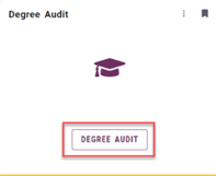 Screenshot of Degree audit button
