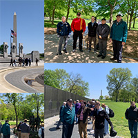 WCU Group at viatnam memorial site