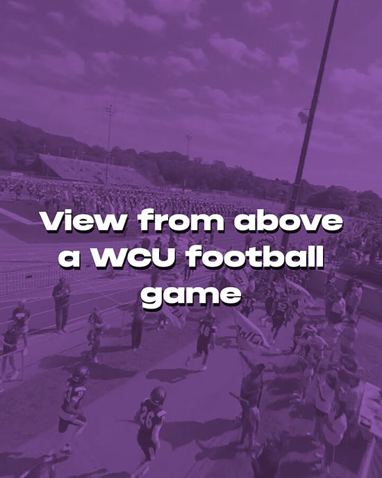 View from Above the WCU football game - video