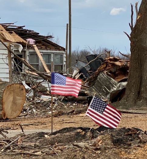 Service US Flags