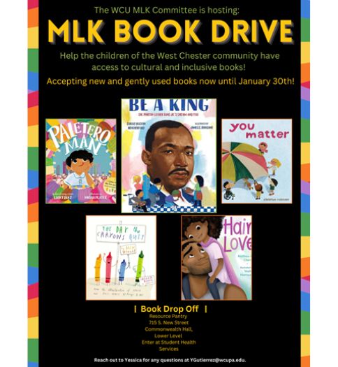 mlk book drive graphic