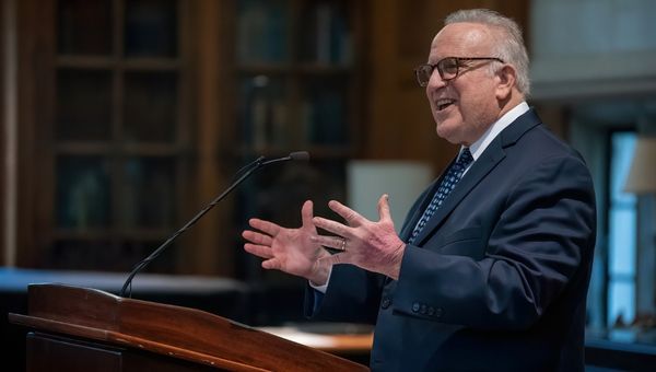 Former State Senator Andrew E. Dinniman is pictured delivering the third annual Dr. Clifford E. DeBaptiste Frederick Douglass Institute Lecture entitled “The Life and Legacy and Legacy of Frederick Douglass in the America of 2022.” 