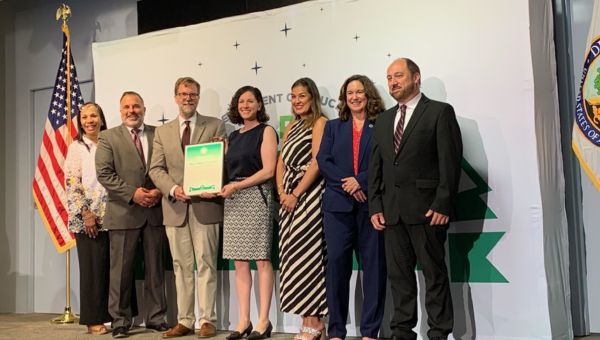 (L-R) Nancy Santos Gainer, Andy Lehman, Brad Flamm, Aliza Richman, Loredana Valtierra, U.S. Department of Education policy advisor; Cindy Marten, U.S. Deputy Secretary of Education; and Brian Campbell, Bureau Director, Pennsylvania Department of Education.