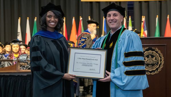 The E. Riley Holman Memorial Faculty Award was presented to Chiwoneso Tinago