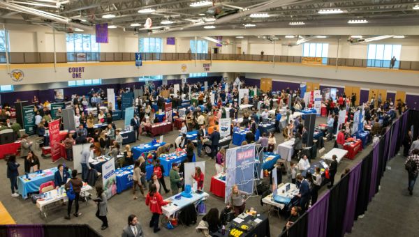 Job Fair in the Student Rec Center