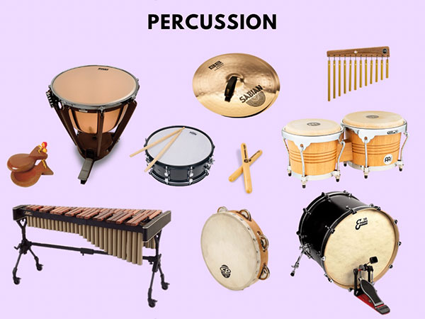 Picture of multiple percussion instruments