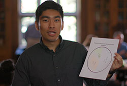 DNA Discussion student showing his results