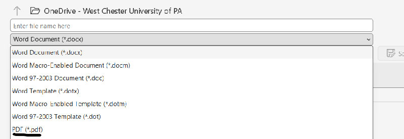 Screenshot of Save As option highlighted in sidebar