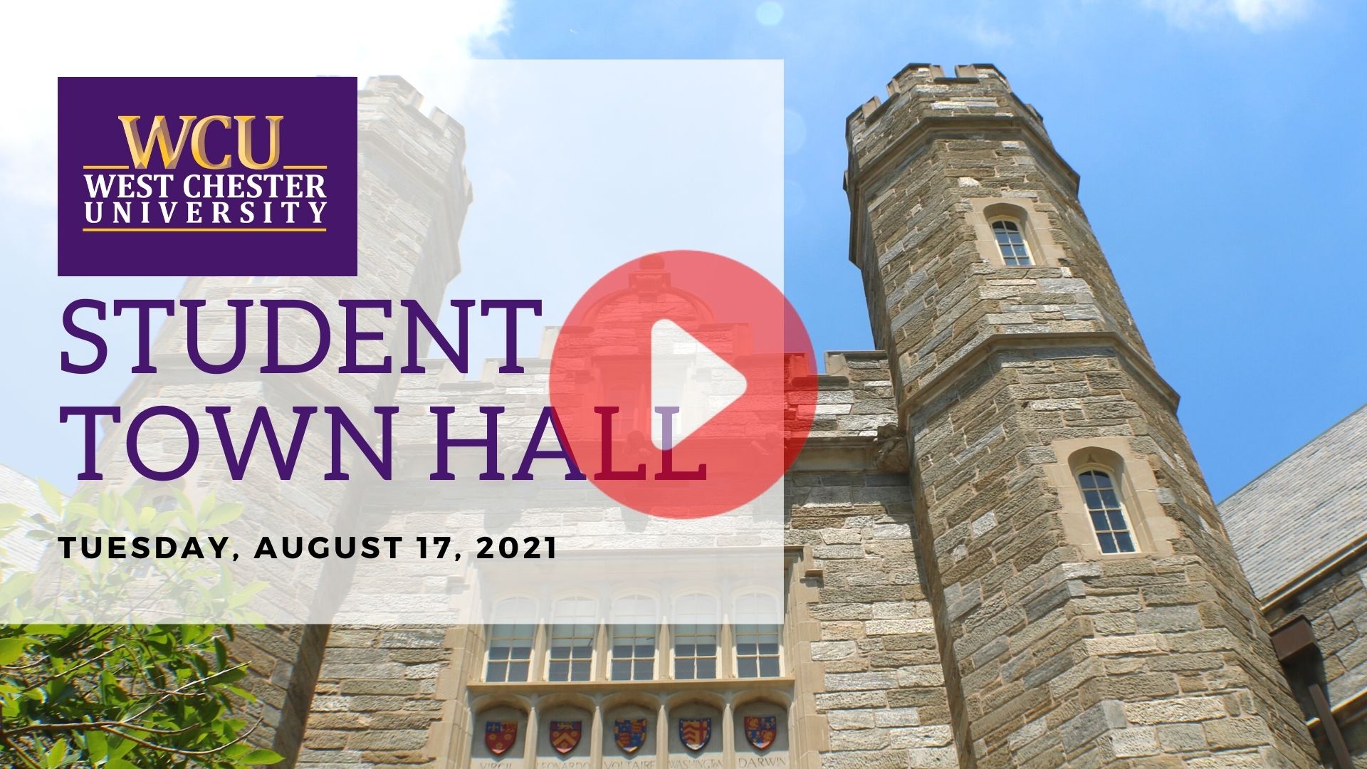 Watch the Virtual Student Town Hall on youtube