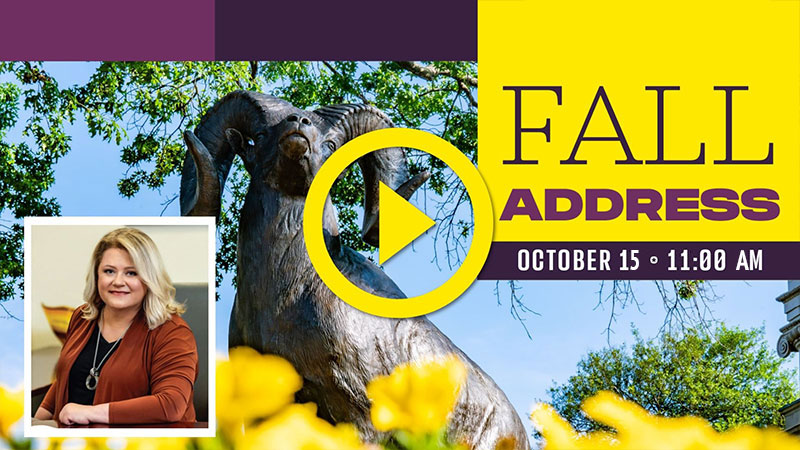 Thumbnail for Fall Address YouTube Livestream link with Octover 15 at 11AM