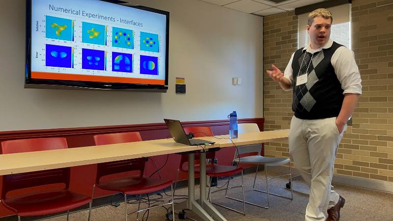 Eric Boerman giving his presentation