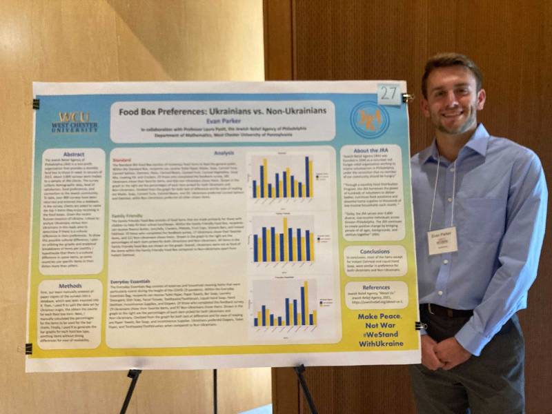 Evan Parker and his poster