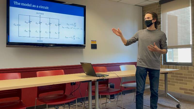 Scott Moon delivering his presentation