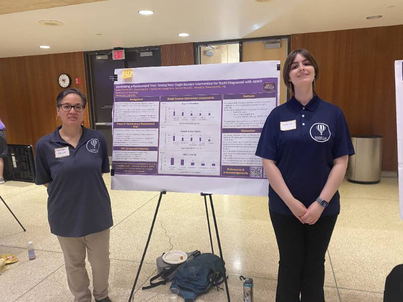 Students presenting their poster at RCAD