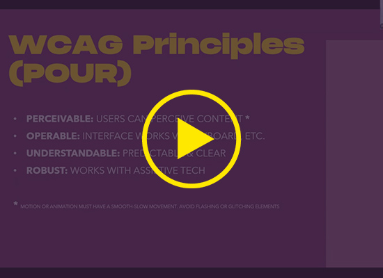 WCAG Principles (POUR)
